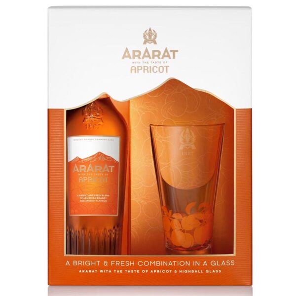 Ararat Apricot + 1 Longdrink glas